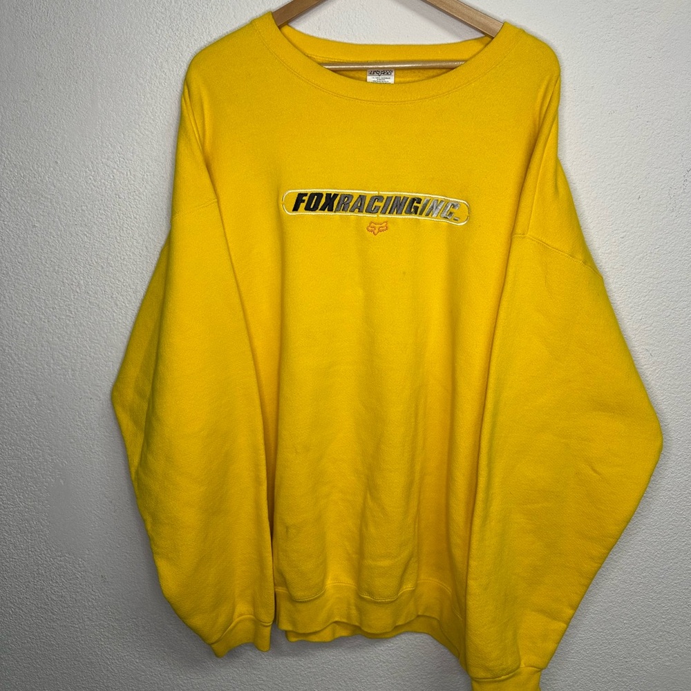 Fox Racing Yellow Crewneck Sweater